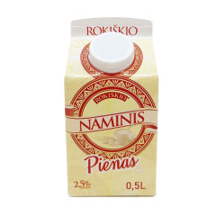 ROKIŠKIO NAMINIS Milk 2,5%NAMINIS 0,5 l Elopak 500ml