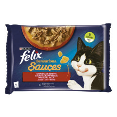 PURINA FELIX Kiisueine Sensations kalkun 4x85g 340g