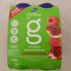 VALIO Gefilus vaarika-granaatõuna jogurtijook 400g