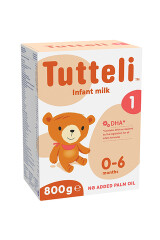 TUTTELI-1 Pradinio maitinimo pieno mišinys TUTTELI 1 nuo gimimo 800g