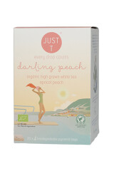 JUST T DARLING PEACH BIO - ORGAANILINE VALGE TEE APRIKOOSI JA VIRSIKU 20g