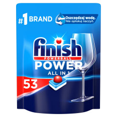 FINISH Indaplovių tabletės FINISH POWERBALL POWER ALL IN 1, 53 vnt. 53pcs