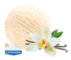 ALBIINO Laktoosivaba vanilli-koorejäätis 5L 2,25kg