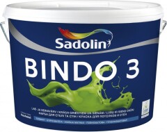 SADOLIN Emulsiniai dažai BINDO 3, BW bazė, matiniai, 2,5 l 2,5l