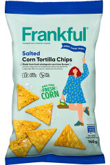 FRANKFUL Salted Corn Tortilla Chips, soolased tortillakrõpsud 145g