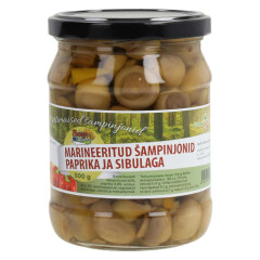 BERRYMUSH Marineeritud šampinjonid paprikaga 500g