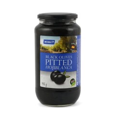 RIMI BLACK OLIVES WITHOUT STONES 935g