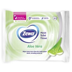 ZEWA Mitrais tualetes papīrs Aloe Vera 42pcs