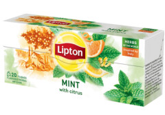 LIPTON Zāļu tēja Piparmētru ar citrusu 20x1.3 26g