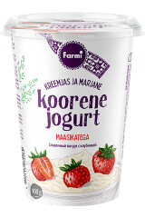 FARMI Koorene jogurt maasikatükkidega 4% 400g