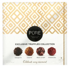 PURE Milk chocolate and chocolate truffles pure collection flowers 135g 135g