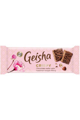 GEISHA Wafer with hazelnutnougat filling, covered with milk chocolate and dark chocolate 41g