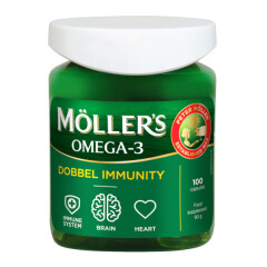MOLLER'S Moller's fish oil Dobbel Immunity caps.N100 (Orkla Health AS) 10pcs
