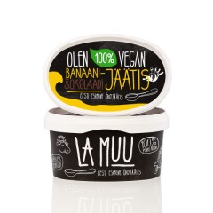 LA MUU Banana-Chocolate ice cream, organic, vegan 400g