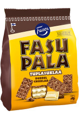 FAZER Fasupala valge šokolaadi täidisega vahvlipalad, kaetud piimašokolaadiga (42%) 215g
