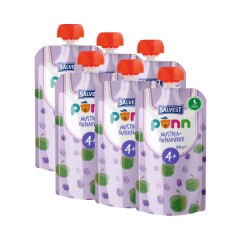 PÕNN Organic blueberry-apple puree 100 g (4 months) 600g