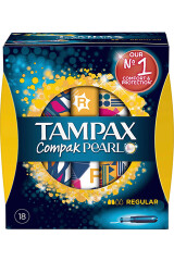 TAMPAX Hig.tamp.TAMPAX COMPAK PEARL REG.,18vnt. 18pcs