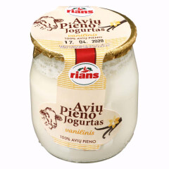 RIANS Vanil.sk.jogurt.iš avių pieno RIANS,115g 115g