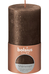 BOLSIUS Lauaküünal Shimmer Copper 6,8x13cm 1pcs
