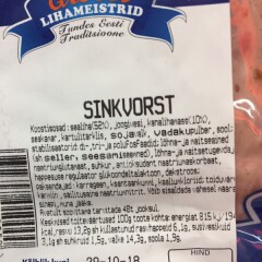 GROSSI LIHAMEISTRID Sinkvorst 1kg