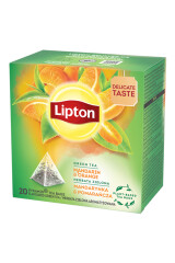 LIPTON Roheline tee mandarini/apelsini püramiid kotis 20pcs