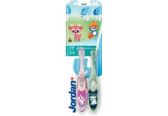 JORDAN Laste hambahari Soft, 2-pakk (3-5 aastastele) 2pcs
