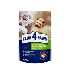 CLUB4PAWS Kons.šunų ėdalas višt.drebuč.c4p 100g