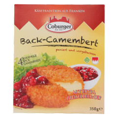 COBURGER Baked Camembert cheese with cranberry dip, 10x350g 350g