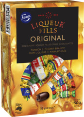 LIQUEUR FILLS Šokoladiniai saldainiai su likerio įdaru 150g