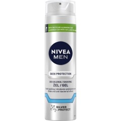 NIVEA SHAVING GEL SILVER PROTECT 200ml