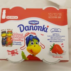 DANONKI Braškių sk.jogurto gėr. DANONKI,4*100g 400g