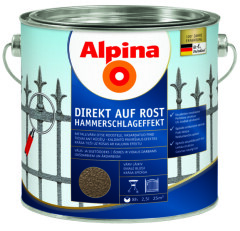 ALPINA Metallivärv Hammerschlageffekt Alpina 2.5L pruun 2,5l