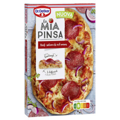 DR.OETKER Pizza La Mia Pinsa beef salami 305g