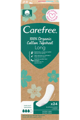 CAREFREE Higieniniai įklotai carefree organic long plus 24pcs