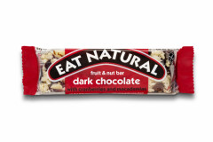 EAT NATURAL Batoon jõhvikate, makadaamia pähklite ja tumeda šokolaadiga 45g