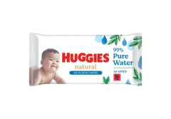HUGGIES Mitrās salvetes zīdaiņiem Pure Natural 48pcs