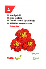 BALTIC AGRO Бархатцы мелкоцветные 'Safari Red' 80 семян 1pcs