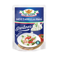 CASA AZZURRA Mocarelos rutuliukai CASA AZZURRA, 40 % rieb. s. m. 120g