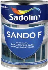SADOLIN Emulsiniai mineralinių fasadų ir cokolių dažai SANDO F, BW bazė, visiškai matiniai, 1 l 1l