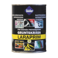 BIOLAR Greitai džiūstantis antikorozinis alkidinis gruntas BIOLAR LARAPRIM, baltos sp., 800 ml 0,8l