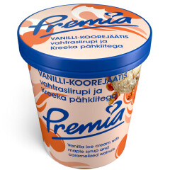 PREMIA Vanilli koorejäätis vahtrasiirupi ja kreeka pähklitega 500ml