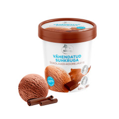 BALBIINO BALBIINO Lactose free reduced sugar chocolate cream ice cream 0,5L/250g 0,25kg