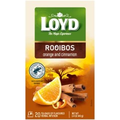 LOYD Zāļu tēja Rooibos ar apelsīnu un kanēli 20x2 40g