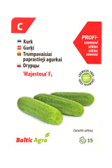 BALTIC AGRO Cucumber Seeds 'Majestosa' F1 15 seeds 1pcs