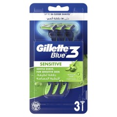 GILLETTE RAS BLUE 3  Sense Care 3pcs