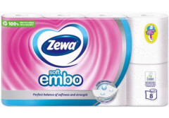 ZEWA Tualettpaber Zewa Soft Embo valge 8 tk. 8pcs