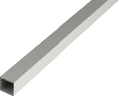 GAH ALBERTS Aliuminio profilis Kvadratinis anoduotas, sidabrinės sp. 2x30x30x1000 mm 1pcs