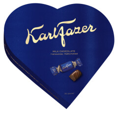KARL FAZER Karl Fazer Heart 225g wrapped milk chocolates 225g