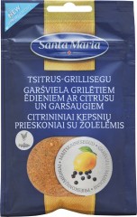 SANTA MARIA Garšviela grilētiem ēdieniem ar citronu un garšaugiem 35g