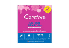 CAREFREE Higieniniai įklotai CAREFREE COTTON FLEXIFORM bekvapiai 56pcs